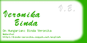 veronika binda business card